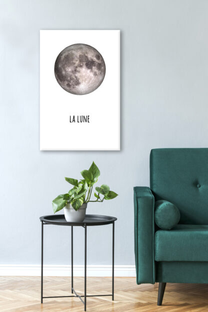 Tablou Canvas Luna Plina ALB